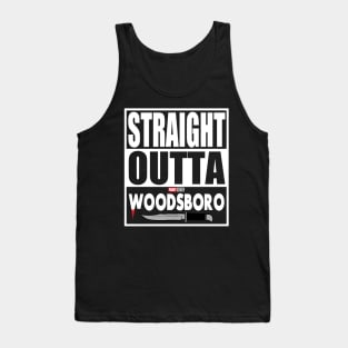 Straight Outta Woodsboro Scream 6 Horror Movie Slasher Movie Ghostface Woodsboro Tank Top